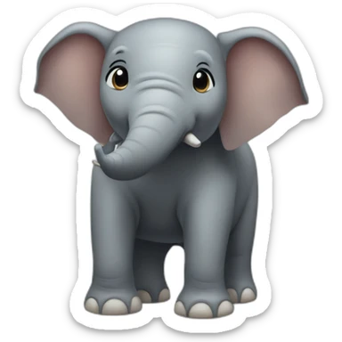 elefant cube sticker