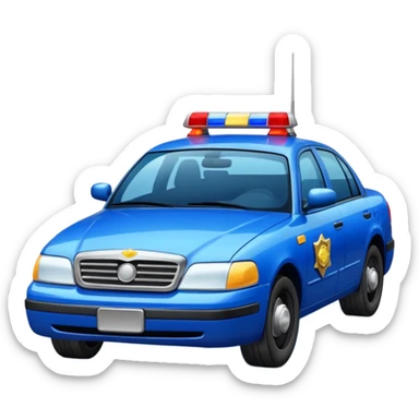 police car sticker