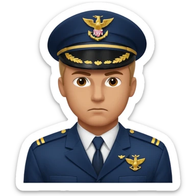 a big powerful fighter of the navy sticker