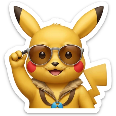 Pikachu qui enlève ses lunettes de soleil et fait un clin d'œil https://cdn.discordapp.com/emojis/1081263322445398087.webp?size=96&animated=true sticker