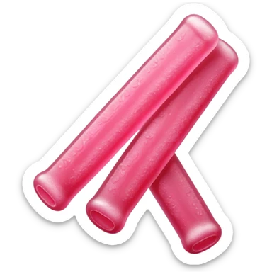 pink sour gummy stick sticker