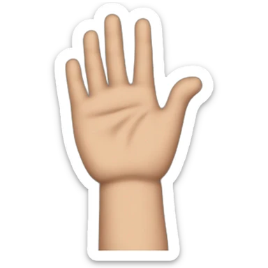 man which is wallpaper on his hand sticker