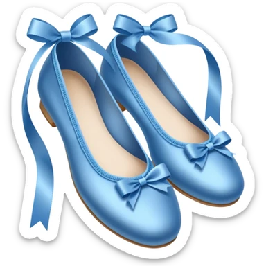 blue ballerina shoes sticker