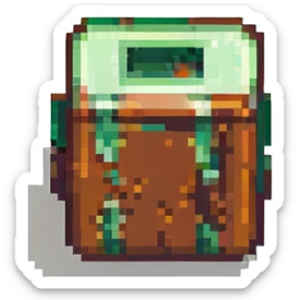 icon for a Minecraft server called Mocraft, blocky pixel art style, green and brown colors, evokes Minecraft world, no text sticker