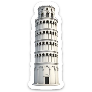 Leaning Tower Pisa sticker