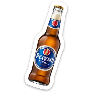 Birra Peroni piccola in bottiglia da 33 cl
 sticker