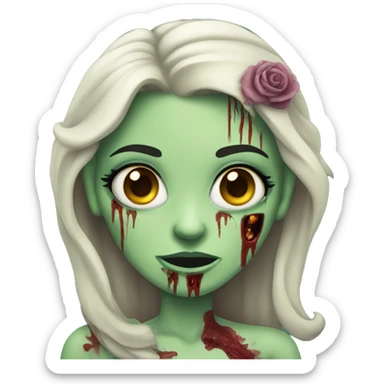 zombie princess  sticker