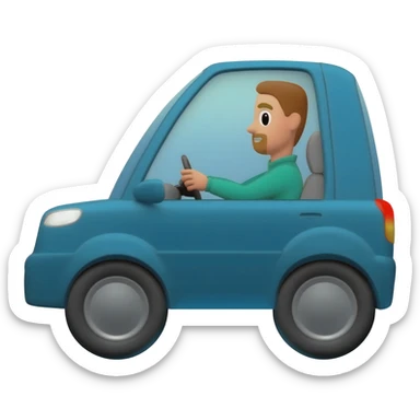 uber driving sticker