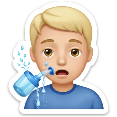 Make a person burping sticker