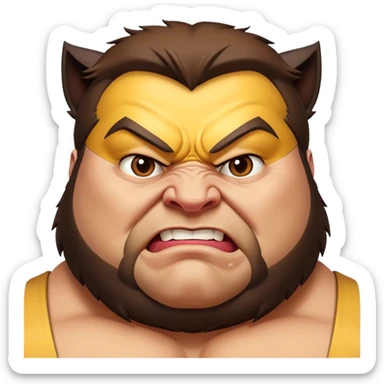 Fat Wolverine sticker