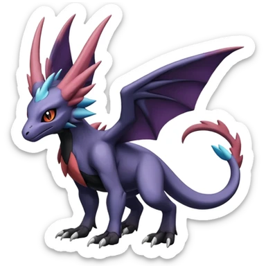 Salandit-Absol-Noibat-Noivern-Hybrid (Full body) sticker
