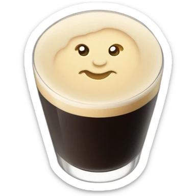 Baby Guinness pint sticker