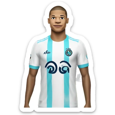 Mbappé with OM jersey  sticker