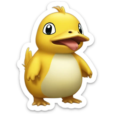 Psyduck pocket monster sticker