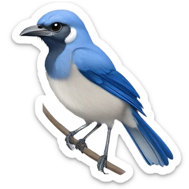 Western scrub jay sticker