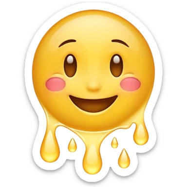 trying not to laugh yellow emoji  sticker