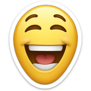 Laughing with tears sticker