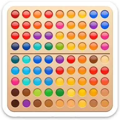 Paleta de colores sticker