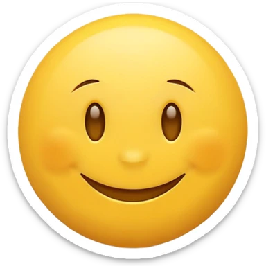 happy yellow smiling face sticker