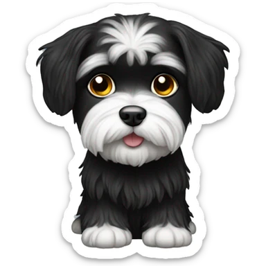 Black Maltese  sticker