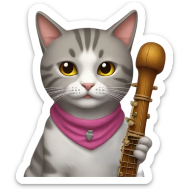 Gato con pipa sticker