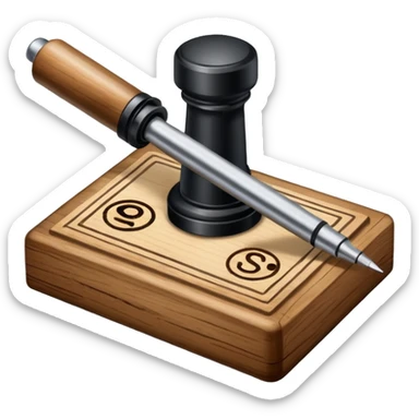 OLDSCHOOL BUSINESS STAMP TOOL sticker