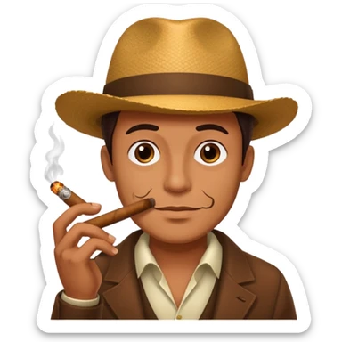 mafia boss cigar sticker