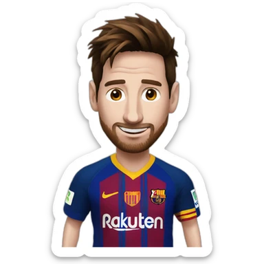 Messi avec du miel sticker