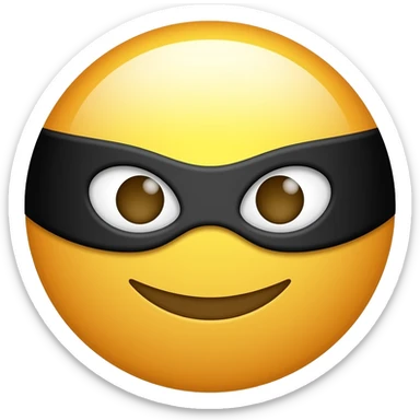 Robber emoji sticker