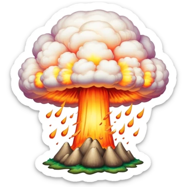 nuclear explosion sticker
