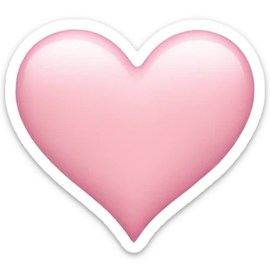 Light pink heart  sticker