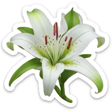 stargazer lily sticker
