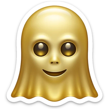 Gold samsung ghost sticker