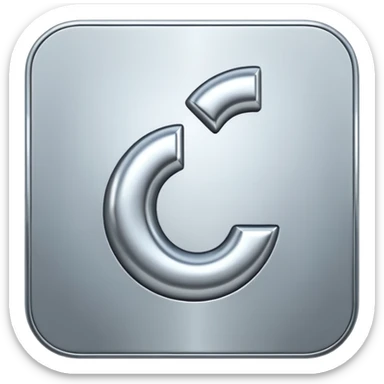 symbol f metallic f sticker