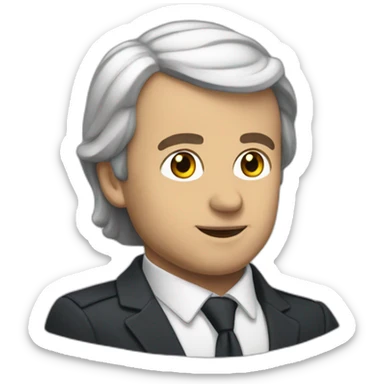 Macron qui dore sticker