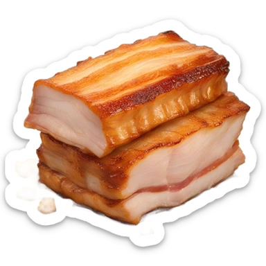Roast pork belly sticker