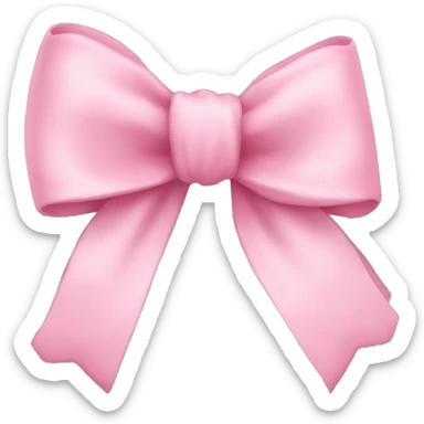 Baby pink bow sticker