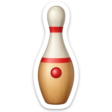a bowling pin sticker