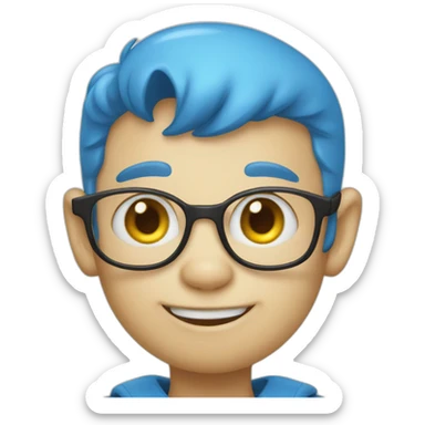 Cat Smurf humanoid sticker