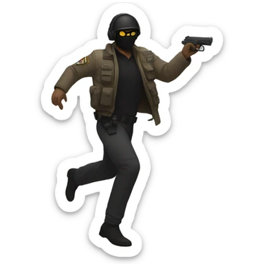 counterstrike CT agent dancing sticker
