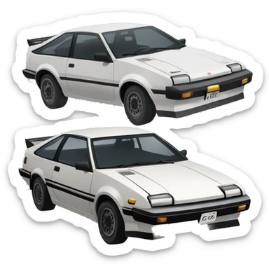 toyota AE86 from initial D sticker