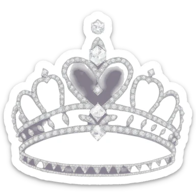 Dainty diamond princess tiara  ￼ sticker