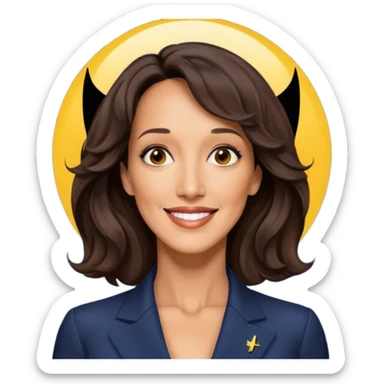 bat signal shining plus jennifer beals sticker
