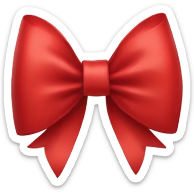 red bow sticker