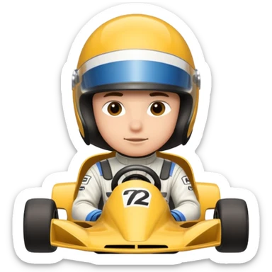 Formula racer sticker