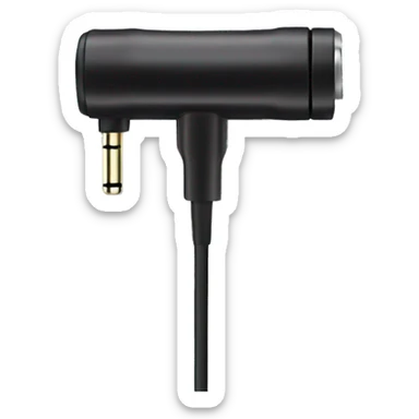 stereo adapter mini to big jack for headphones cable sticker