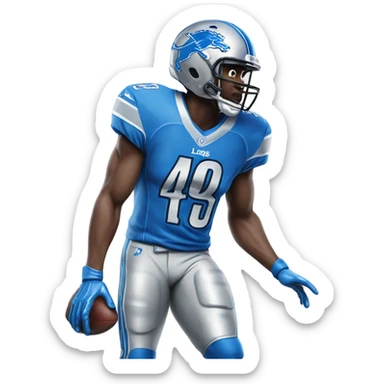 Detroit lions sticker