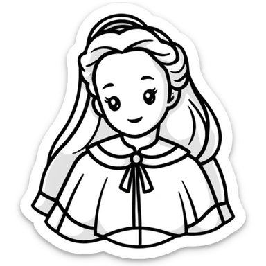 Belle from Disney sticker