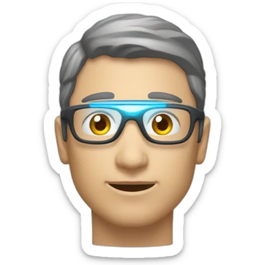 Une personne en train de conquérir le monde avec un pouvoir de rayon laser magique sticker