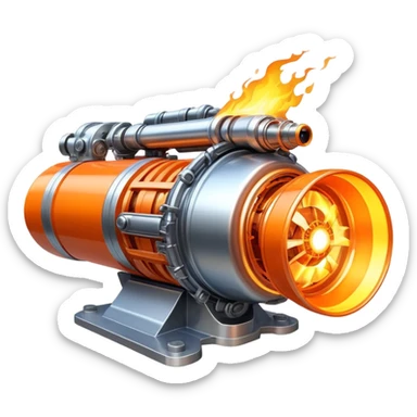 sorayama plasma engine fire sticker